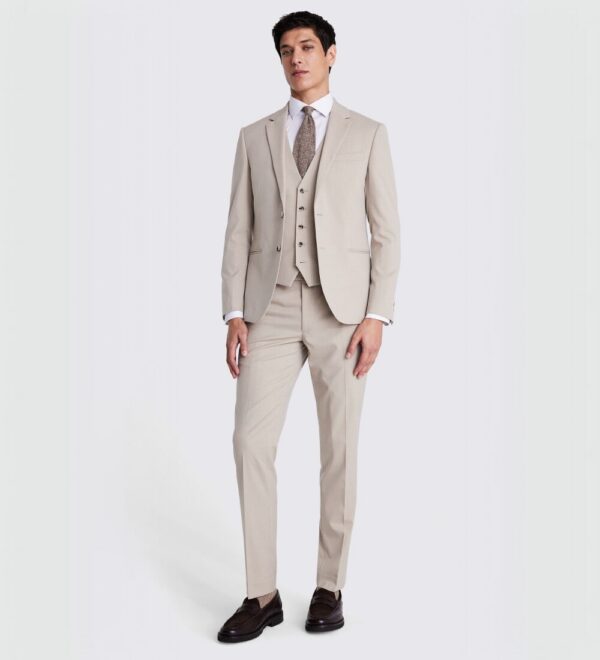 timberwolf cream three piece suit