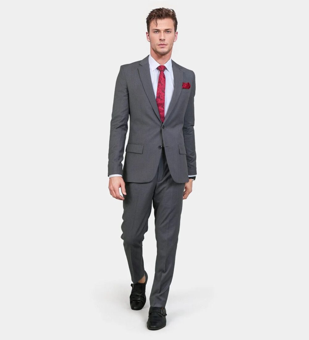 pewter dark gray two piece suit pewter dark gray two piece suit