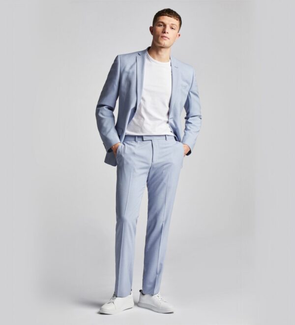 lavender blue two piece suit