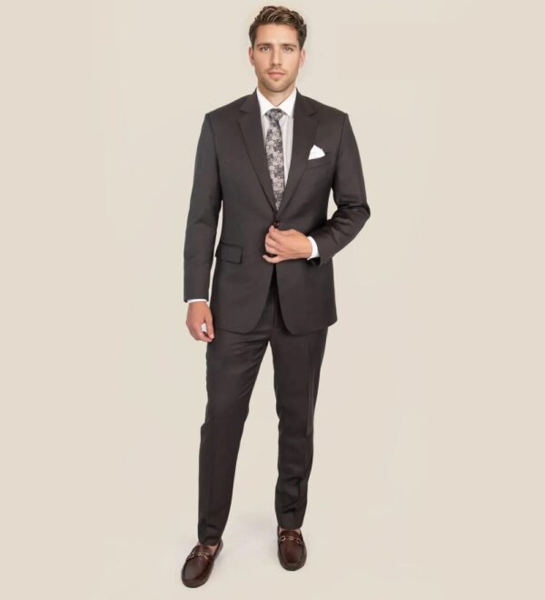 obsidian black two piece suit