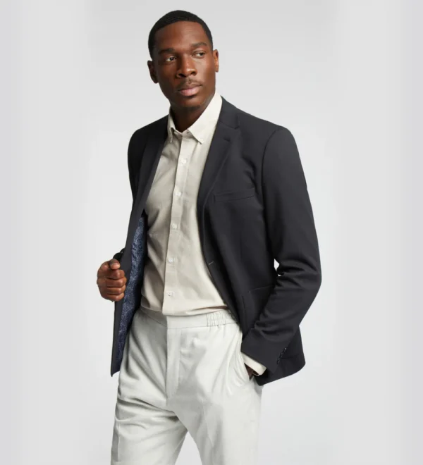 onyx black blend coat