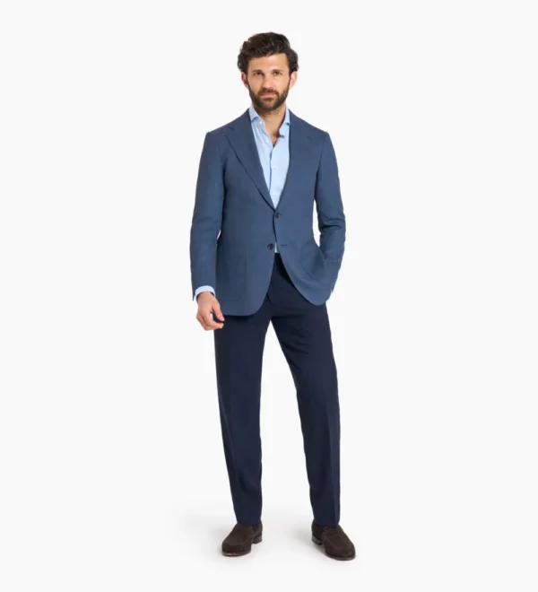 police blue blend coat