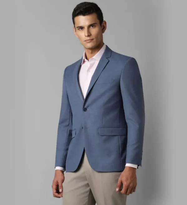 dark steel blue coat