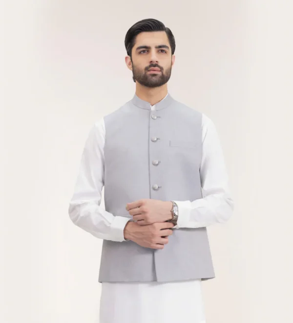 light gray waist coat