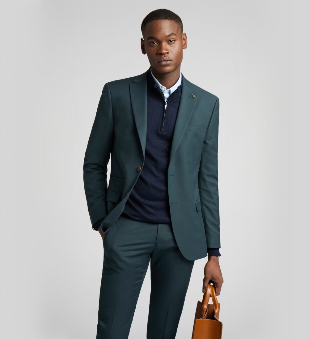 deep space sparkle green three piece suit deep space sparkle green three piece suit