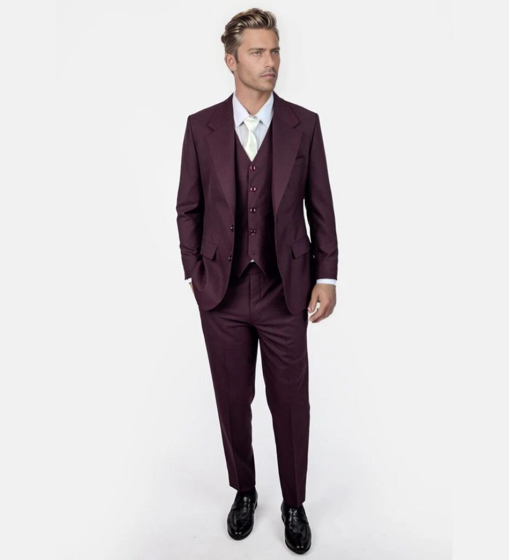 sangria purple three piece suit sangria purple three piece suit