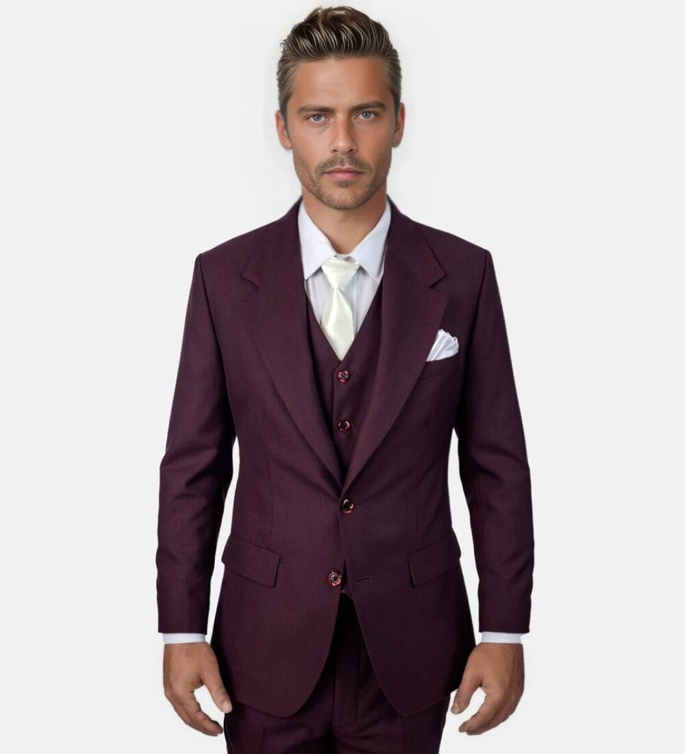 sangria purple three piece suit sangria purple three piece suit