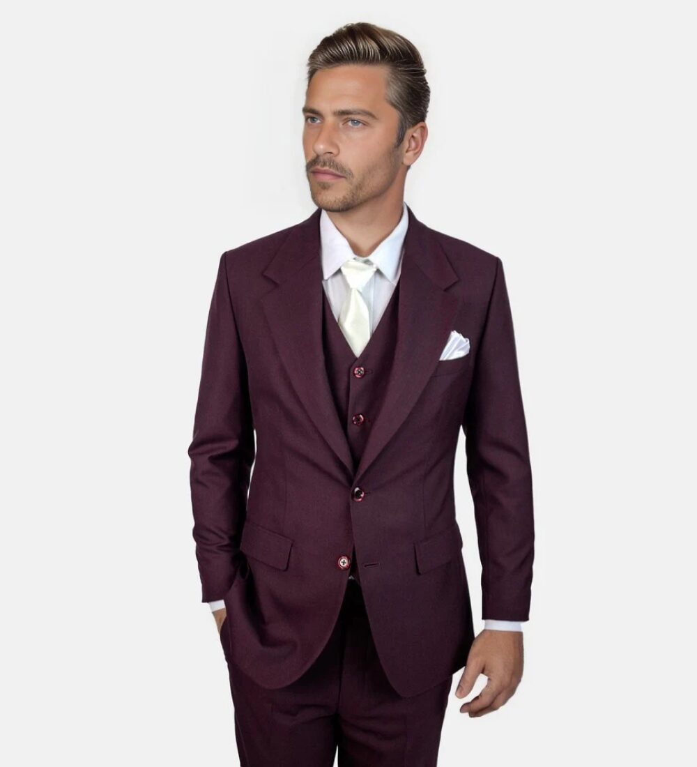sangria purple three piece suit sangria purple three piece suit
